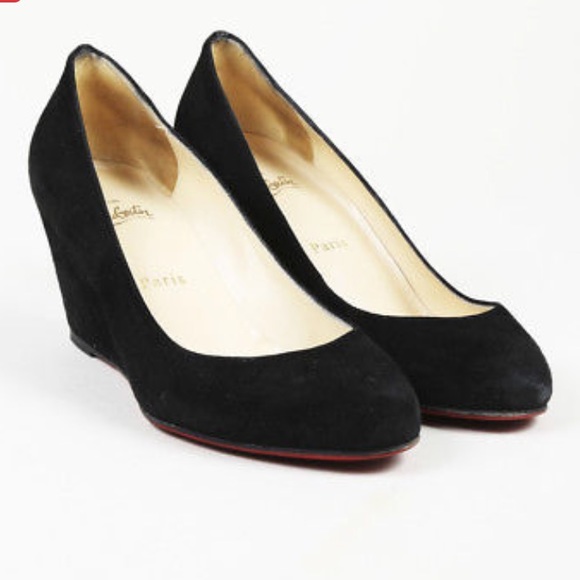 Christian Louboutin Shoes - Christian Louboutin suede Melisa wedges